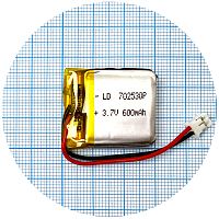 Акумулятор універсальний 702530Р 32 х 25 х 7 мм 600 mAh 3.7V