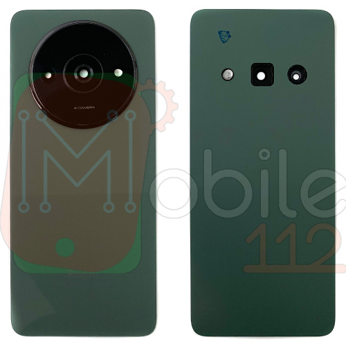 Задня кришка Xiaomi Redmi A3 (зелена оригінал Китай зі склом камери)