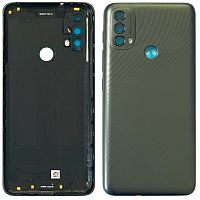 Задня кришка Motorola Moto E40 XT2159 (чорна оригінал Китай без скла камери)