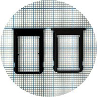 Тримач Sim картки Xiaomi Mi 8 (чорний на 2 SIM)