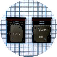 Тримач Sim картки Xiaomi Redmi Note 11 Pro+ Plus 5G (чорний 2 SIM (1 SIM + Micro SD))