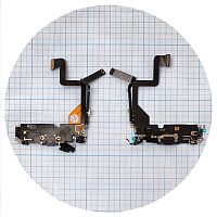 Шлейф Apple iPhone 14 Pro з роз'ємом зарядки та мікрофонами (фіолетовий оригінал Китай)