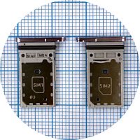 Тримач Sim картки Samsung Galaxy S23 5G S911, Galaxy S23+ Plus 5G S916 (фіолетовий на 2 SIM)