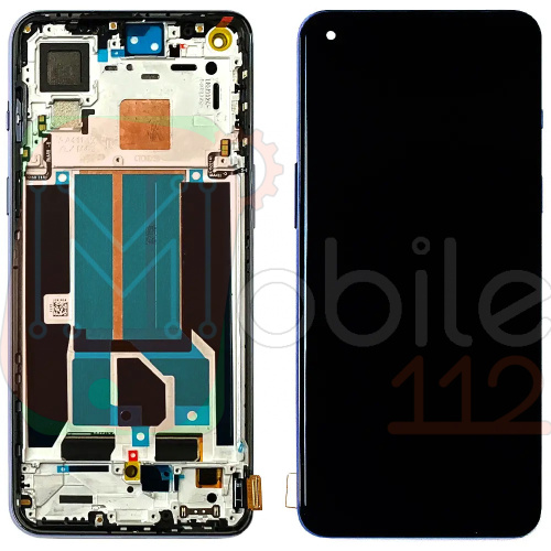 Дисплей OnePlus Nord 2 5G з тачскріном та рамкою (зелений, оригінал Китай)