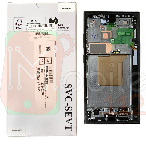 Дисплей Samsung Galaxy S24 Ultra S928 з тачскріном (оригінал 100% з рамкою Titanium Black Green Blue)