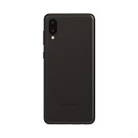 Задня кришка Samsung Galaxy A02 A022F (чорна зі склом камери)