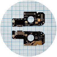 Шлейф Xiaomi Poco M4 Pro, Redmi Note 11, Note 11S роз'ємом зарядки та мікрофоном - нижня плата (оригінал Китай)