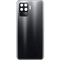 Задня кришка Oppo Reno5 Lite CPH2205 (чорна оригінал Китай зі склом камери)
