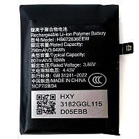 Акумулятор Huawei HB672836EEW Huawei Watch 3 Pro 48 мм (оригінал Китай 807 mAh)