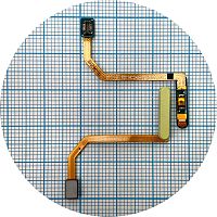 Шлейф Samsung Galaxy A15 A155F із сканером відбитка пальця (жовтий оригінал Китай)