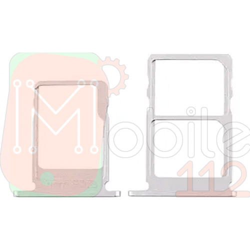Тримач Sim картки Nokia 3.1 (сірий на 2 SIM + Micro SD комплект)