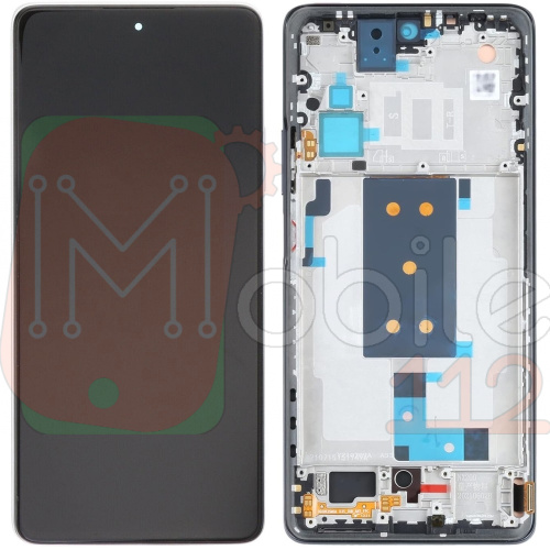 Дисплей Xiaomi 11T, 11T Pro з тачскріном (оригінал Китай у сріблястій рамці)