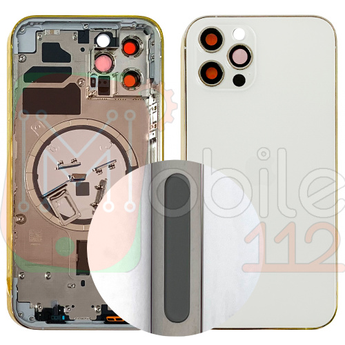 Корпус Apple iPhone 12 Pro (сріблястий оригінал Китай US)