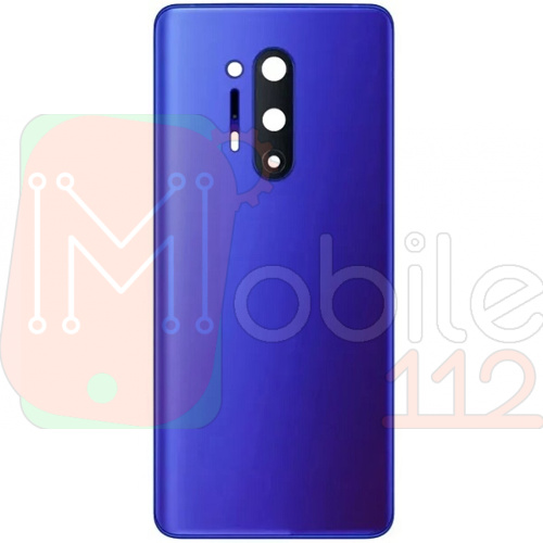 Задня кришка OnePlus 8 Pro (синя оригінал Китай зі склом камери)