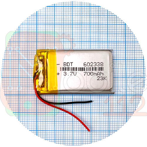 Акумулятор універсальний 602338 41 х 25 х 6 мм 700 mAh 3.7V