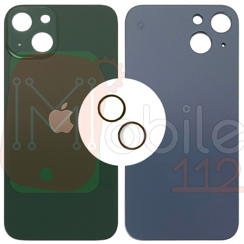 Задня кришка Apple iPhone 13 (зелена оригінал Китай з кільцями)