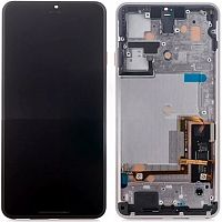 Дисплей Google Pixel 3 з тачскріном (оригінал Китай з рожевою рамкою)
