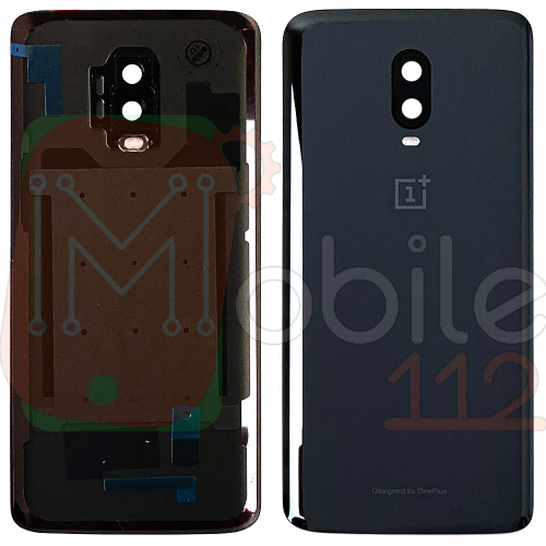 Задня кришка OnePlus 6T A6013 (чорна Original New зі склом камери)