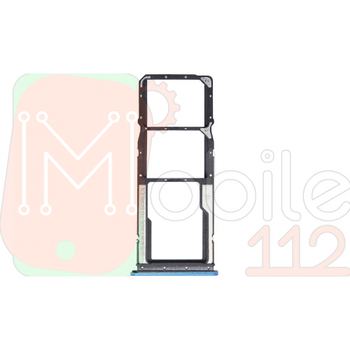 Тримач SIM карти Xiaomi Redmi 8A (блакитний на 2 SIM + MicroSD)
