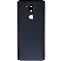 Задня кришка LG G7 ThinQ G710 (чорна оригінал Китай зі склом камери)