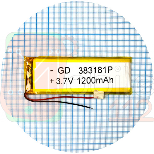 Акумулятор універсальний 383181P 82 х 30 х 4 мм, 1200 mAh 3.7 V