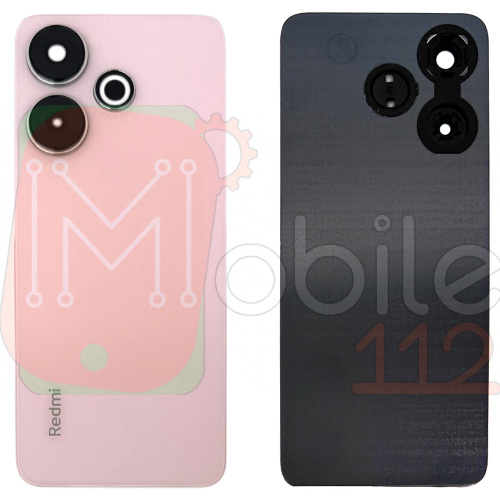 Задня кришка Xiaomi Redmi 13 (рожева оригінал Китай зі склом камери)