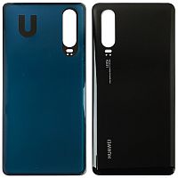 Задня кришка Huawei P30 ELE-L29 (чорна оригінал Китай)