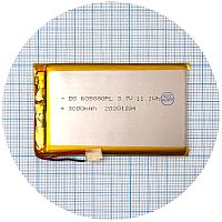 Акумулятор універсальний 605080РL 605080 82 х 50 х 6 мм 3000 mAh 3.7V