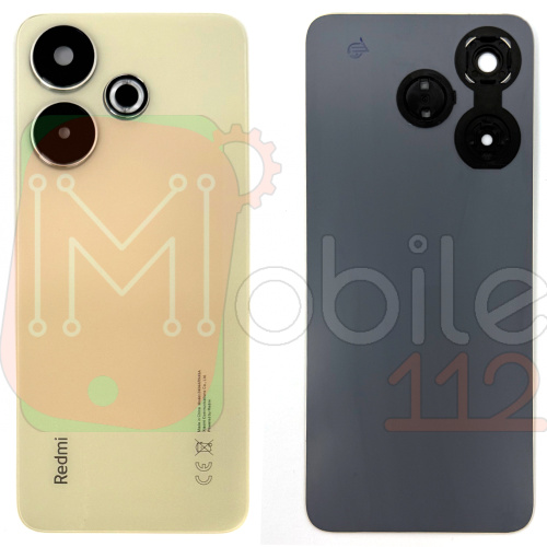 Задня кришка Xiaomi Redmi 13 (золотиста оригінал Китай зі склом камери)