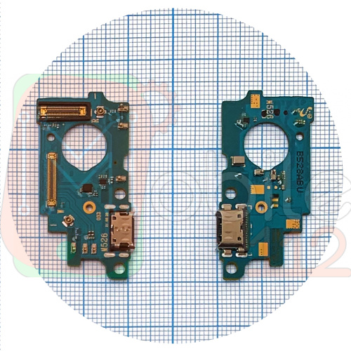 Шлейф Samsung Galaxy M52 5G M526B з роз'ємом зарядки та мікрофоном - нижня плата (оригінал 100%)