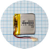 Акумулятор універсальний 403030 30 х 30 х 4 мм 350 mAh 3.7V