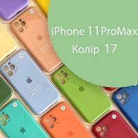 Чохол Silicone сase Full сamera Protective iPhone 11 Pro Max (зелений №17)