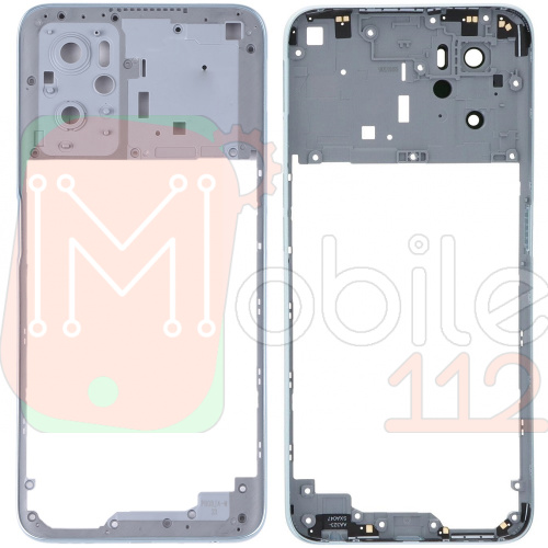 Рамка корпусу Oppo A76, A36 (блакитна)