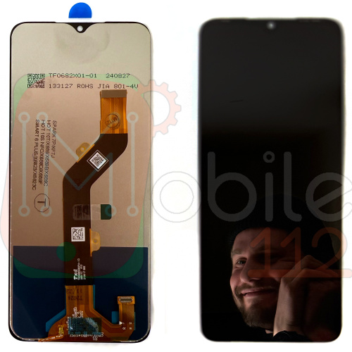 Дисплей Infinix Hot 10S, Infinix Smart 6 Plus, Tecno Spark 7P з тачскріном (TXDI680EBGPU-13)
