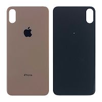 Задня кришка Apple iPhone XS Max (золотиста з великим отвором - уцінка)