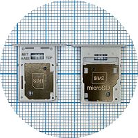 Тримач Sim картки Samsung Galaxy A15 A155F (блакитний 2 Sim (1 Sim + Micro SD))