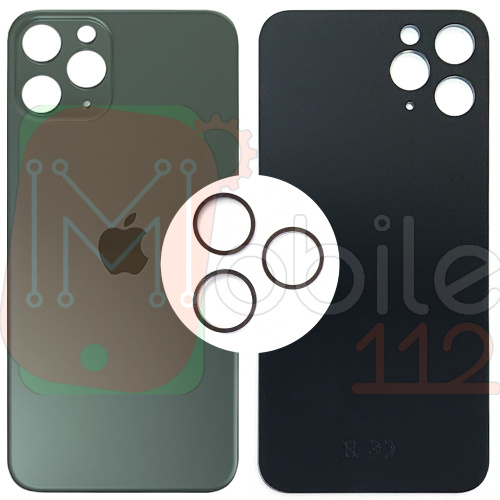 Задня кришка Apple iPhone 11 Pro (зелена оригінал Китай з кільцями)