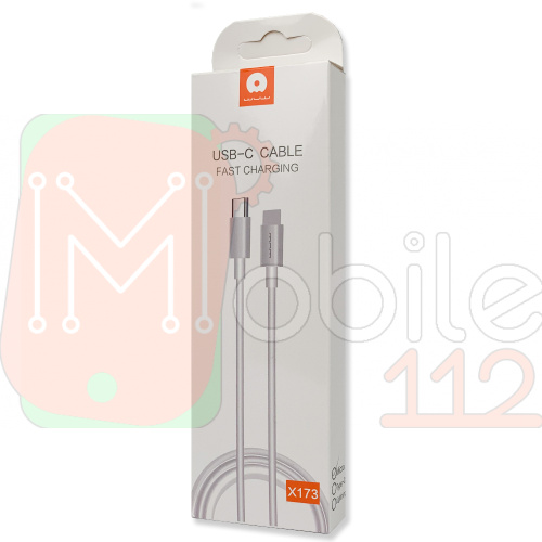 Кабель зарядки WUW X173 Type C to Micro 12W білий