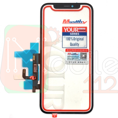Тачскрін Apple iPhone 12, iPhone 12 Pro (Original Musttby з OCA плівкою, з мікросхемою)