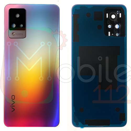 Задня кришка Vivo V21  (Sunset Dazzle оригінал Китай зі склом камери)