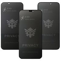 Захисне скло Apple iPhone 13, iPhone 13 Pro, iPhone 14, iPhone 16e (ESD Privacy)