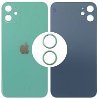 Задня кришка Apple iPhone 11 (зелена оригінал Китай з кільцями)